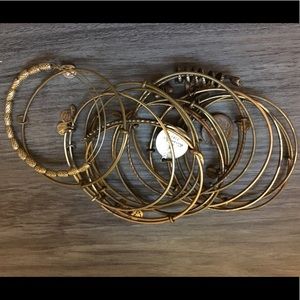 Assortment of Alex and Ani bracelets